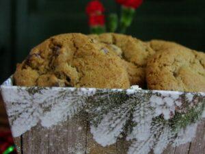 Gourmet cookies in a Holiday gift tray