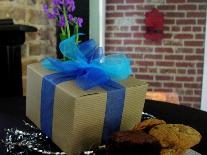 Standard gift box of gourmet cookies and brownies