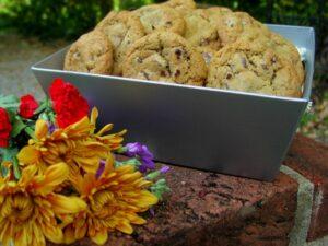 A large gift basket of cookies