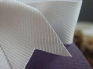 Textured herringbone ribbon